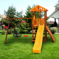 Игровой комплекс ИК Perfetto sport «Pitigliano-5» + качели "Паутина"
