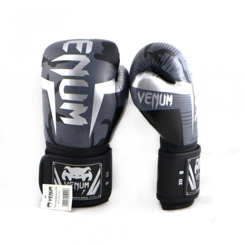 Перчатки боксерские Venum Challenger Army Grey кож/зам