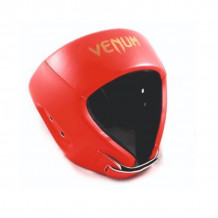 Шлем боксерский Venum (CH) открытый красный кож/зам