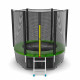 EVO JUMP External 6ft + Lower net. Батут с внешней сеткой и лестницей, диаметр 6ft + нижняя сеть