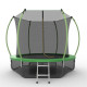 EVO JUMP Internal 8ft + Lower net. Батут с внутренней сеткой и лестницей, диаметр 8ft + нижняя сеть