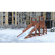 Зимняя деревянная горка CustWood Winter W1 (лестница сзади, скат 2,5 м)