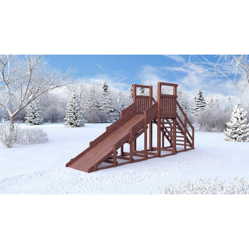 Зимняя деревянная горка CustWood Winter W3 (лестница сзади,скат 3,5 м) Зимняя деревянная горка CustWood Winter W3 (лестница сзади,скат 3,5 м)