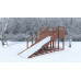 Зимняя деревянная горка CustWood Winter W5 (лестница сбоку, скат 4,3 м)