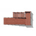Зимняя деревянная горка CustWood Winter W5 (лестница сбоку, скат 4,3 м)