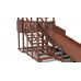 Зимняя деревянная горка CustWood Winter W5 (лестница сбоку, скат 4,3 м)