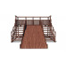 Зимняя деревянная горка CustWood Winter W6 (2 лестницы, скат 4,3 м)
