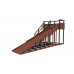 Зимняя деревянная горка CustWood Winter W7 (лестница сбоку, скат 6 м)