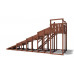 Зимняя деревянная горка CustWood Winter W7 (лестница сбоку, скат 6 м)