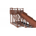 Зимняя деревянная горка CustWood Winter W7 (лестница сбоку, скат 6 м)