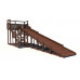 Зимняя деревянная горка CustWood Winter W8 (лестница сбоку, скат 8 м)