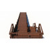 Зимняя деревянная горка CustWood Winter W8 (лестница сбоку, скат 8 м)