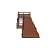 Зимняя деревянная горка CustWood Winter W8 (лестница сбоку, скат 8 м)