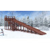 Зимняя деревянная горка CustWood Winter W9 (лестница сбоку, скат 10 м)
