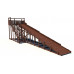 Зимняя деревянная горка CustWood Winter W9 (лестница сбоку, скат 10 м)