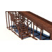 Зимняя деревянная горка CustWood Winter W9 (лестница сбоку, скат 10 м)