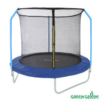 Батут уличный Green Glade с сеткой 8-футовый 3 ножки 3 стойки