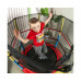Батут DFC JUMP KIDS 55" красный с желто-синими стойками