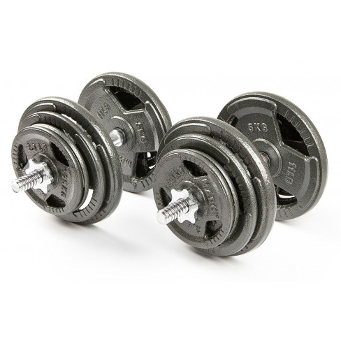Набор гантелей с железной ручкой Atlas Sport HAMMERTONE 2х21,5 кг