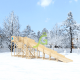 Зимняя горка IgraGrad Snow Fox скат 10 м, без окраски