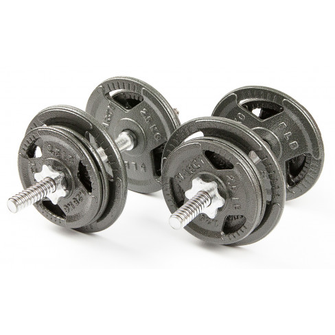 Набор гантелей металлических Atlas Sport Хаммертон 2x11,5 кг