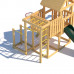 Детская площадка CustWood Junior J9 с деревянной крышей Детская площадка CustWood Junior J9 с деревянной крышей