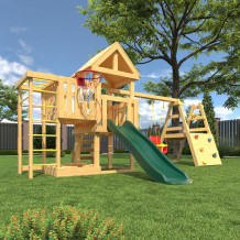 Детская площадка CustWood Junior J15 с деревянной крышей