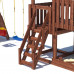 Детская площадка CustWood Color JC15 с деревянной крышей Детская площадка CustWood Color JC15 с деревянной крышей