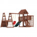 Детская площадка CustWood Color JC15 с деревянной крышей Детская площадка CustWood Color JC15 с деревянной крышей