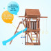 Детская деревянная игровая площадка для улицы, дачи CustWood Scout SC1 с деревянной крышей