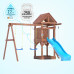 Детская деревянная игровая площадка для улицы, дачи CustWood Scout SC1 с деревянной крышей