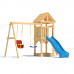 Детская деревянная игровая площадка для улицы, дачи CustWood Scout S2 с деревянной крышей Детская деревянная игровая площадка для улицы, дачи CustWood Scout S2 с деревянной крышей