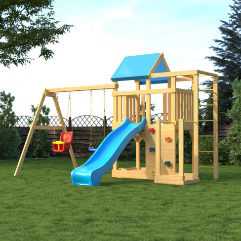 Детская деревянная игровая площадка для улицы, дачи CustWood Scout S5