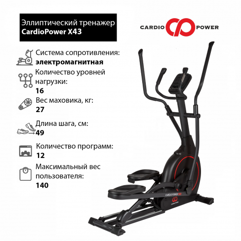 Эллиптический тренажер CardioPower X43 Эллиптический тренажер CardioPower X43