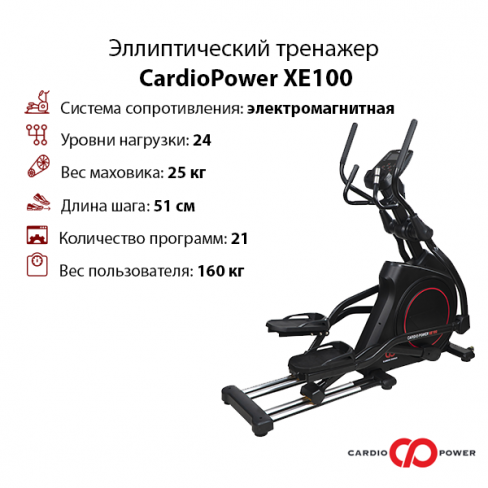 Эллиптический тренажер CardioPower XE100 Эллиптический тренажер CardioPower XE100