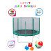 Батут с защитной сеткой "Trampoline 6" диаметр 1,8 м зелёный