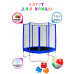 Батут с защитной сеткой "Trampoline 6" диаметр 1,8 м синий
