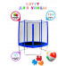 Батут с защитной сеткой "Trampoline 8" диаметр 2,4 м синий