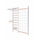 ДСК PERFETTO SPORT "Scala in legno con rete" bianco-naturale PS-125