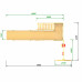 Детская площадка - деревянная горка Пикник "Зима №3" с качельной балкой Детская площадка - деревянная горка Пикник "Зима №3" с качельной балкой