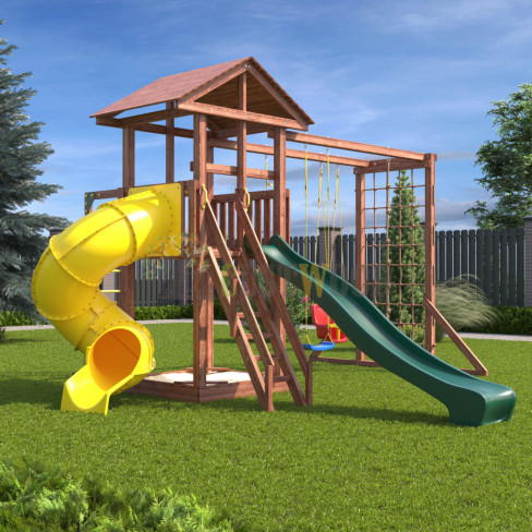 Детская деревянная игровая площадка для улицы, дачи CustWood CustWood Active 8 Детская деревянная игровая площадка для улицы, дачи CustWood CustWood Active 8