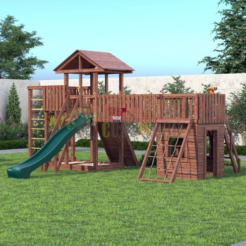 Детская деревянная игровая площадка для улицы, дачи CustWood CustWood Active 12