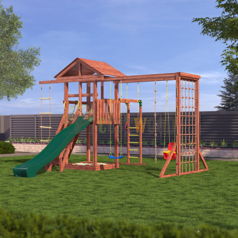 Детская деревянная игровая площадка для улицы, дачи CustWood CustWood Active 3