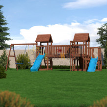 Детская деревянная игровая площадка для улицы, дачи CustWood Scout SC13