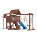 Детская деревянная игровая площадка для улицы, дачи CustWood Scout SC10 с деревянной крышей