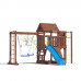 Детская деревянная игровая площадка для улицы, дачи CustWood Scout SC10 с деревянной крышей