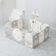 Манеж UNIX Kids SUPREME Space Grey с качелями