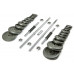Набор гантелей и штанги AMETIST 50 кг в чемодане (крашенный металл)