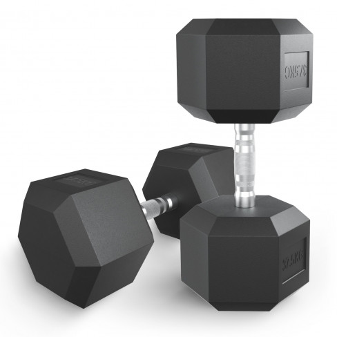 Гантель гексагональная UNIX Fit обрезиненная 37,5 кг