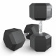 Гантель гексагональная UNIX Fit обрезиненная 37,5 кг